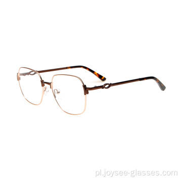 Pierwsza wysokiej jakości wysokiej klasy modzie metalowe metalowe optyczne okulary